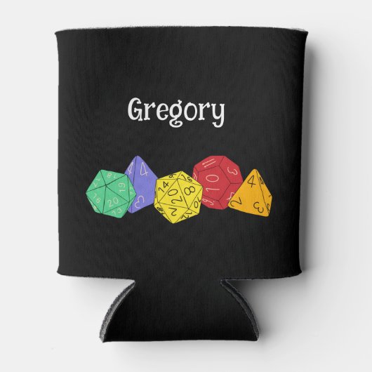 RPG Gaming Dice, Board, Fantasy Games Persoonlijk Blikjeskoeler (Voorkant)