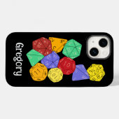 RPG Gaming Dice, Board, Fantasy Games Persoonlijk Case-Mate iPhone Case (Achterkant (horizontaal))