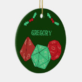 RPG Gaming Dice, Board, Fantasy Games Persoonlijk Keramisch Ornament (Rechts)