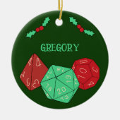 RPG Gaming Dice, Board, Fantasy Games Persoonlijk Keramisch Ornament (Voorkant)