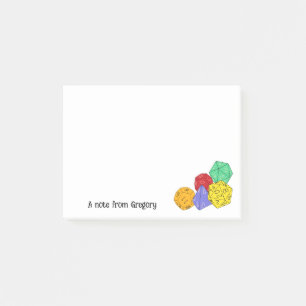 RPG Gaming Dice, Board, Fantasy Games Persoonlijk Post-it® Notes