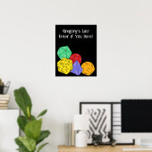 RPG Gaming Dice, Board, Fantasy Games Persoonlijk Poster (Thuiskantoor)