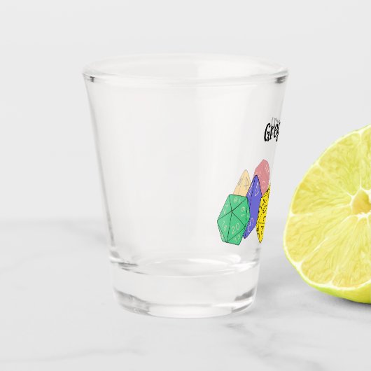 RPG Gaming Dice, Board, Fantasy Games Persoonlijk Shot Glas (Links)