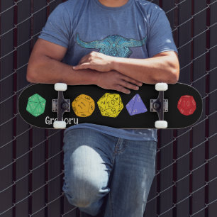 RPG Gaming Dice, Board, Fantasy Games Persoonlijk Skateboard