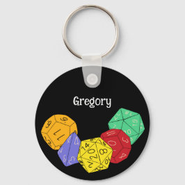 RPG Gaming Dice, Board, Fantasy Games Persoonlijk Sleutelhanger