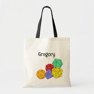 RPG Gaming Dice, Board, Fantasy Games Persoonlijk Tote Bag