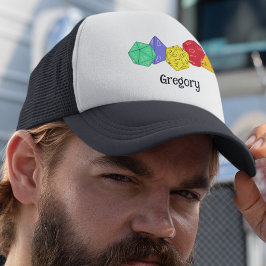 RPG Gaming Dice, Board, Fantasy Games Persoonlijk Trucker Pet