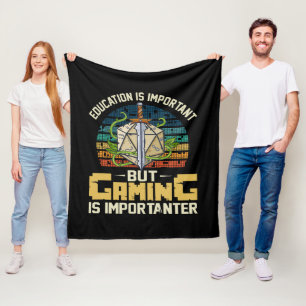 RPG gaming is belangrijk Fleece Deken