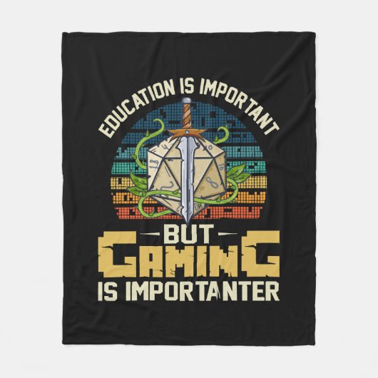 RPG gaming is belangrijk Fleece Deken (Voorkant)