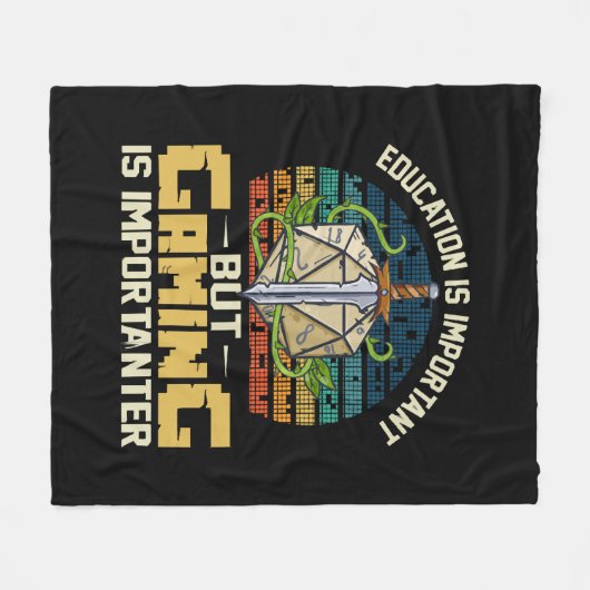 RPG gaming is belangrijk Fleece Deken (Voorkant (Horizontaal))