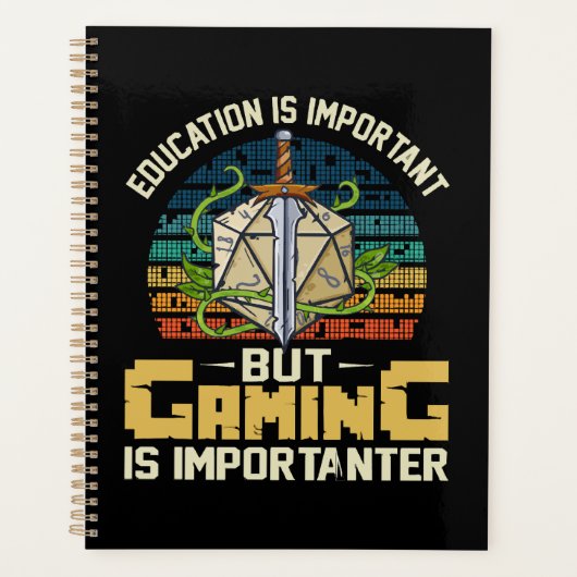 RPG gaming is belangrijk Planner (Voorkant)