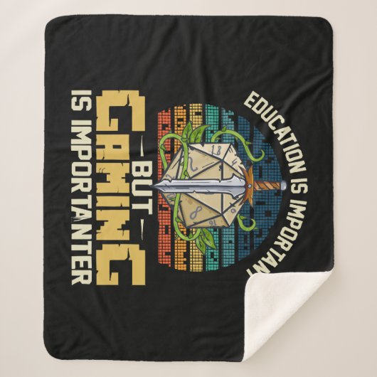 RPG gaming is belangrijk Sherpa Deken (Voorkant)