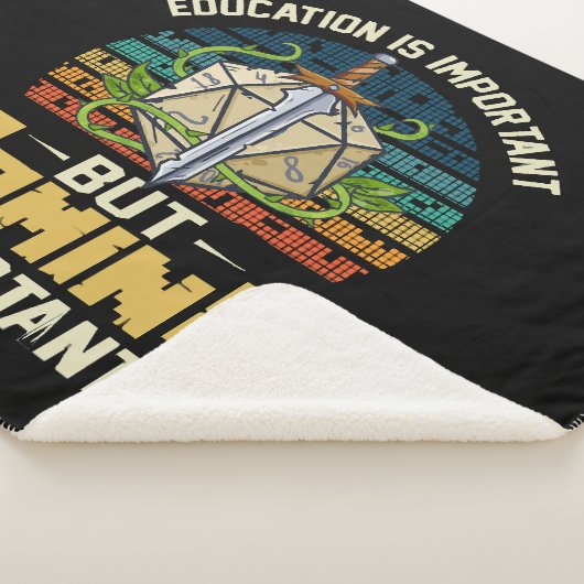 RPG gaming is belangrijk Sherpa Deken (3/4)