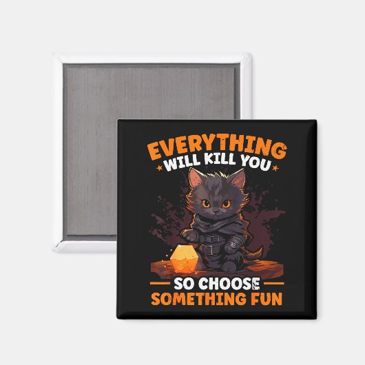 Rpg Gaming Role Playing D20 Tabletop Games Funny R Magneet (Voorkant / Achterkant)