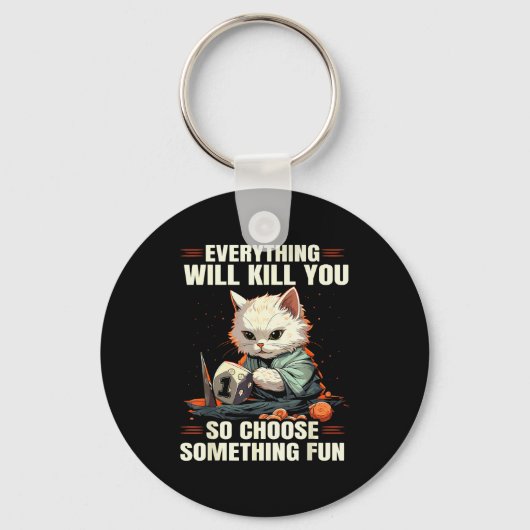 Rpg Gaming Role Playing D20 Tabletop Games Funny R Sleutelhanger (Voorkant)