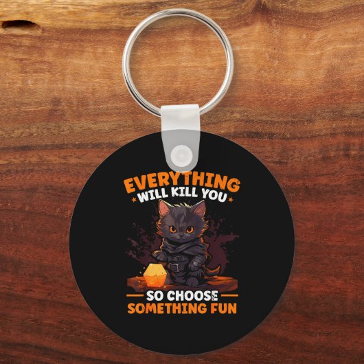 Rpg Gaming Role Playing D20 Tabletop Games Funny R Sleutelhanger (Voorkant)