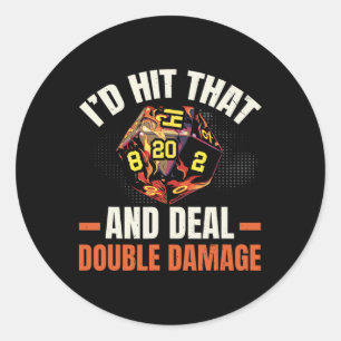 Rpg-gaming Role Playing D20 Tafel Top Games Grappi Ronde Sticker