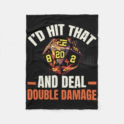 Rpg-gaming Role Playing D20 Tafelbladspellen Funny Fleece Deken (Voorkant)
