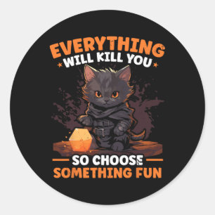 Rpg-gaming Role Playing D20 Tafelbladspellen Grapp Ronde Sticker