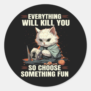 Rpg-gaming Role Playing D20 Tafelbladspellen Grapp Ronde Sticker