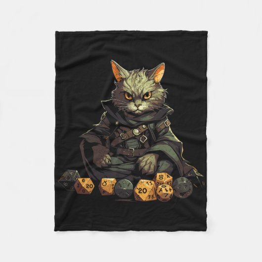 Rpg-gaming Rollenspellen D20 Tafelspellen Grappig Fleece Deken (Voorkant)