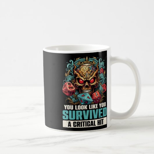 Rpg-gaming Rollenspellen D20 Tafelspellen Grappig Koffiemok (Rechts)