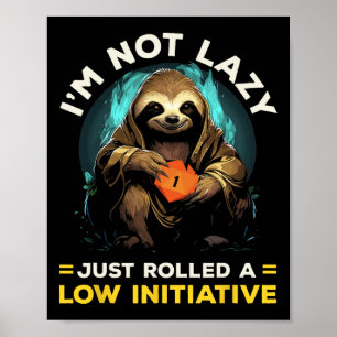 Rpg-gaming Rollenspellen D20 Tafelspellen Grappig Poster