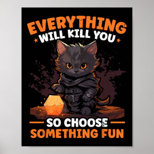 Rpg-gaming Rollenspellen D20 Tafelspellen Grappig  Poster