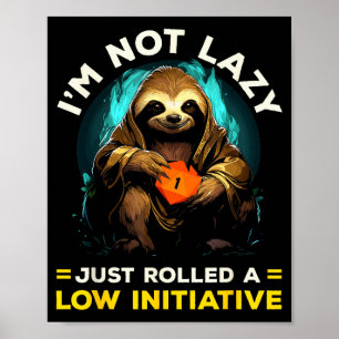 Rpg-gaming Rollenspellen D20 Tafelspellen Grappig Poster