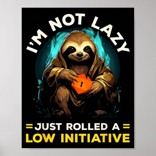Rpg-gaming Rollenspellen D20 Tafelspellen Grappig Poster (Voorkant)