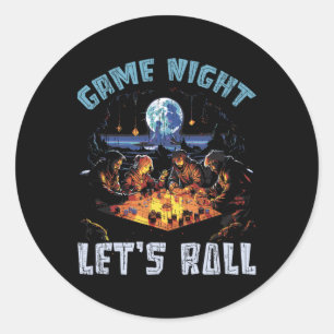 Rpg-gaming Rollenspellen D20 Tafelspellen Grappig  Ronde Sticker