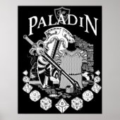 RPG het Paladin van de Reeks van de Klasse - Witte Poster (Voorkant)