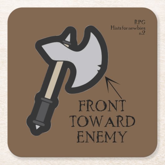 RPG Hint Kartonnen Onderzetters (Voorkant)