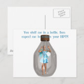 RPG Hit Point Fairy in fles Briefkaart (Voorkant / Achterkant)
