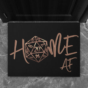 RPG Home AF   Copper Fantasy Tafelblad Gamer Dice Deurmat