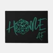 RPG Home AF | Emerald Fantasy Tafelblad Gamer Dice Deurmat (Voorkant)