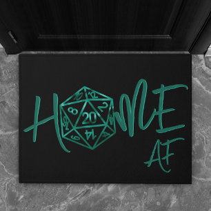 RPG Home AF Emerald Fantasy Tafelblad Gamer Dice Deurmat