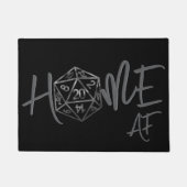 RPG Home AF | Fantasy tafelblad Retro Gamer Dice Deurmat (Voorkant)