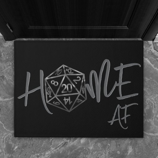 RPG Home AF | Fantasy tafelblad Retro Gamer Dice Deurmat