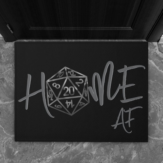 RPG Home AF | Fantasy tafelblad Retro Gamer Dice Deurmat (Creator heeft geüpload)
