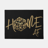 RPG Home AF | Gold Fantasy Tafelblad Gamer Welkom Deurmat (Voorkant)
