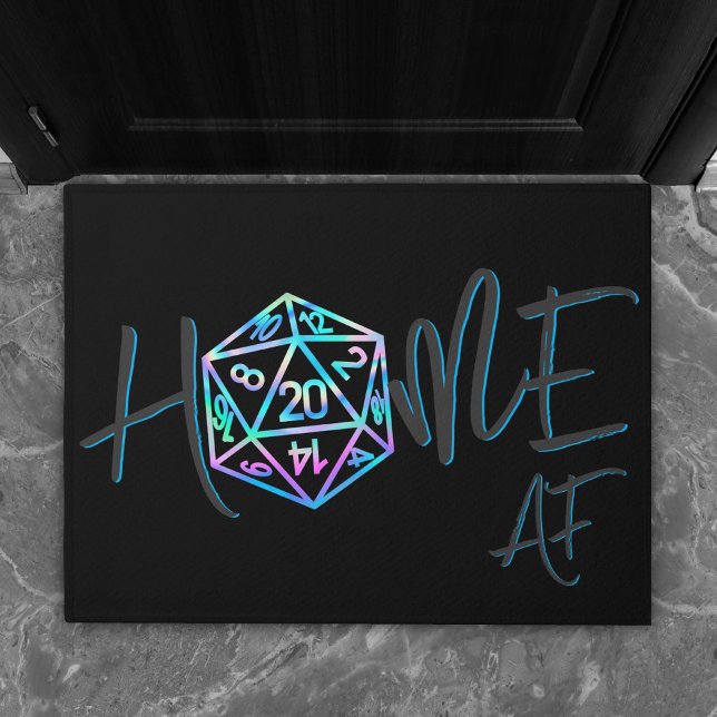 RPG Home AF | Holo Fantasy Tafelblad Gamer Welkom Deurmat (Creator heeft geüpload)