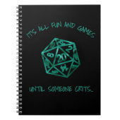 RPG-Humor | Blauwgroen plezier en spelletjes totda Notitieboek (Voorkant)