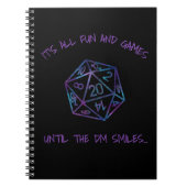 RPG-Humor | Nebula Fun en Spelletjes Tot DM Glimla Notitieboek (Voorkant)