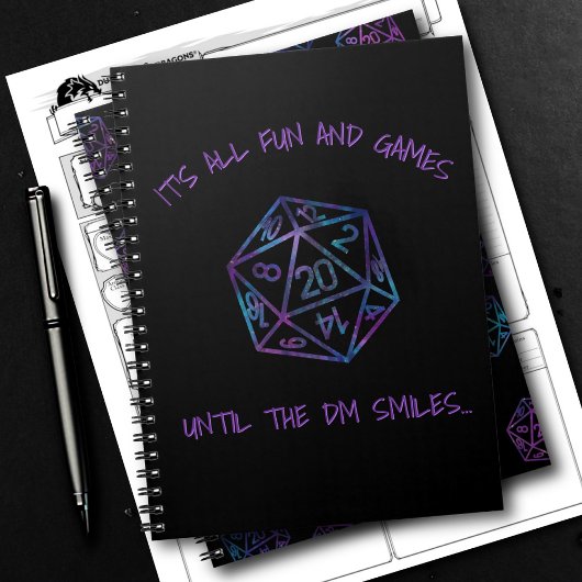 RPG-Humor | Nebula Fun en Spelletjes Tot DM Glimla Notitieboek