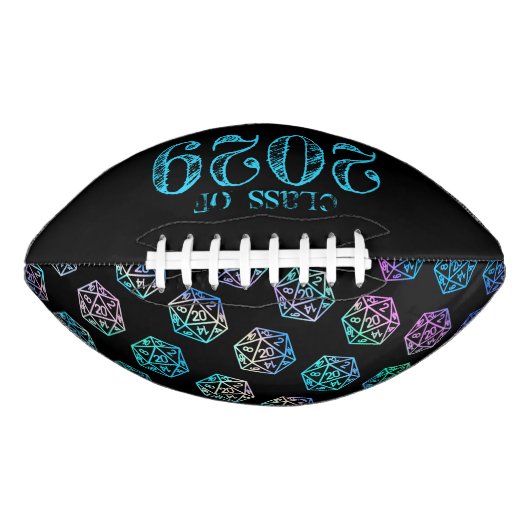 RPG-jaar | Holo Fantasy tafelblad Retro Gamer Dice American Football (Voorkant)