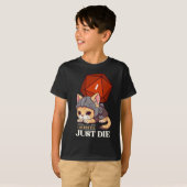 Rpg Kat Denk Dat Ik Ga Sterven D20 Kat Mislukt Uni T-shirt (Voorkant volledig)