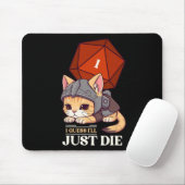 Rpg Kat Denk Dat Ik Zal Sterven D20 Kat Mislukt Un Muismat (Met muis)