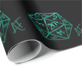 RPG Krit AF | Emerald Fantasy Tafelblad Gamer Dobb Cadeaupapier (Rol Hoek)