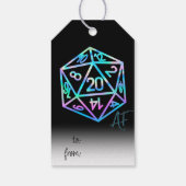 RPG Krit AF | Holo Fantasy Tafelblad PnP Dobbelste Cadeaulabel (Achterkant)